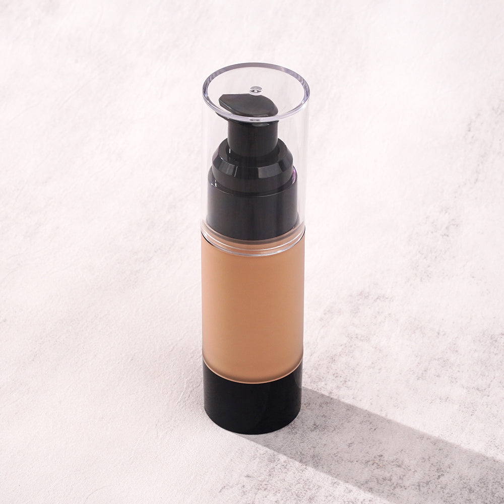 FOUNDATION matte full coverage waterproof vegan hot sale transparent cap circle makeup