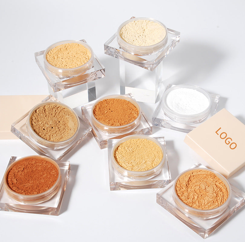 LOOSE POWDER waterproof cruelty-free long lasting cosmetics beige cap setting powder