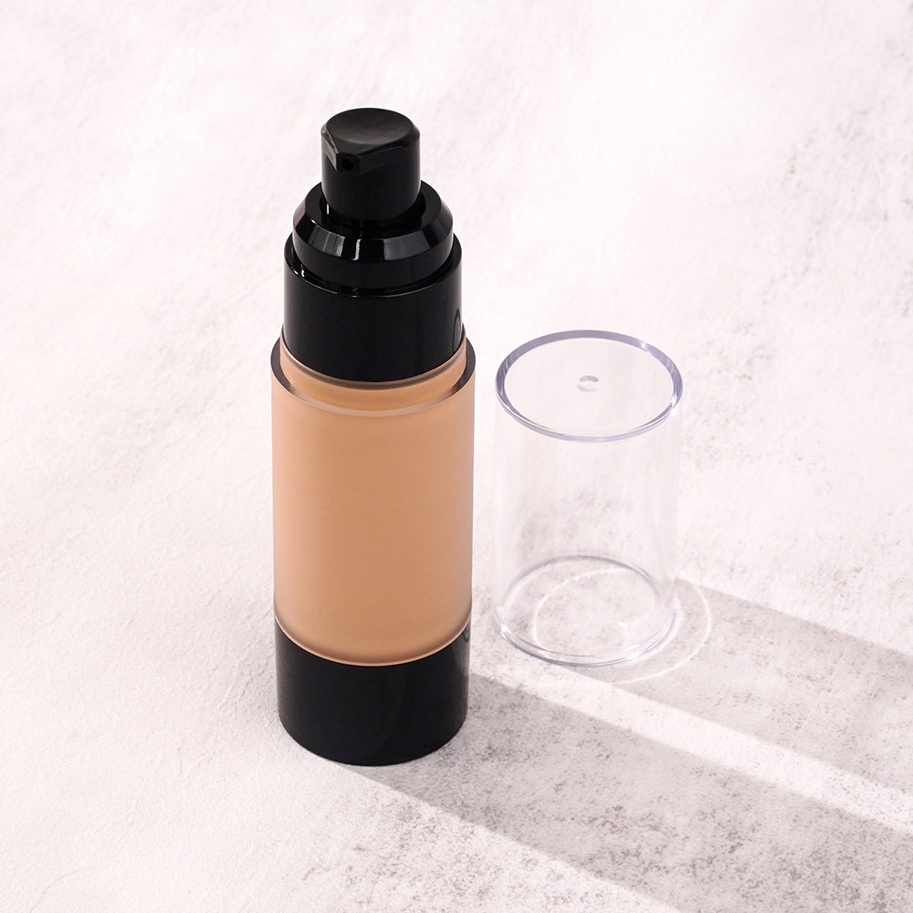 FOUNDATION matte full coverage waterproof vegan hot sale transparent cap circle makeup