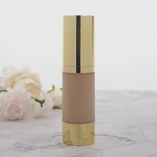 FOUNDATION matte waterproof full coverage base custom private label gold cap