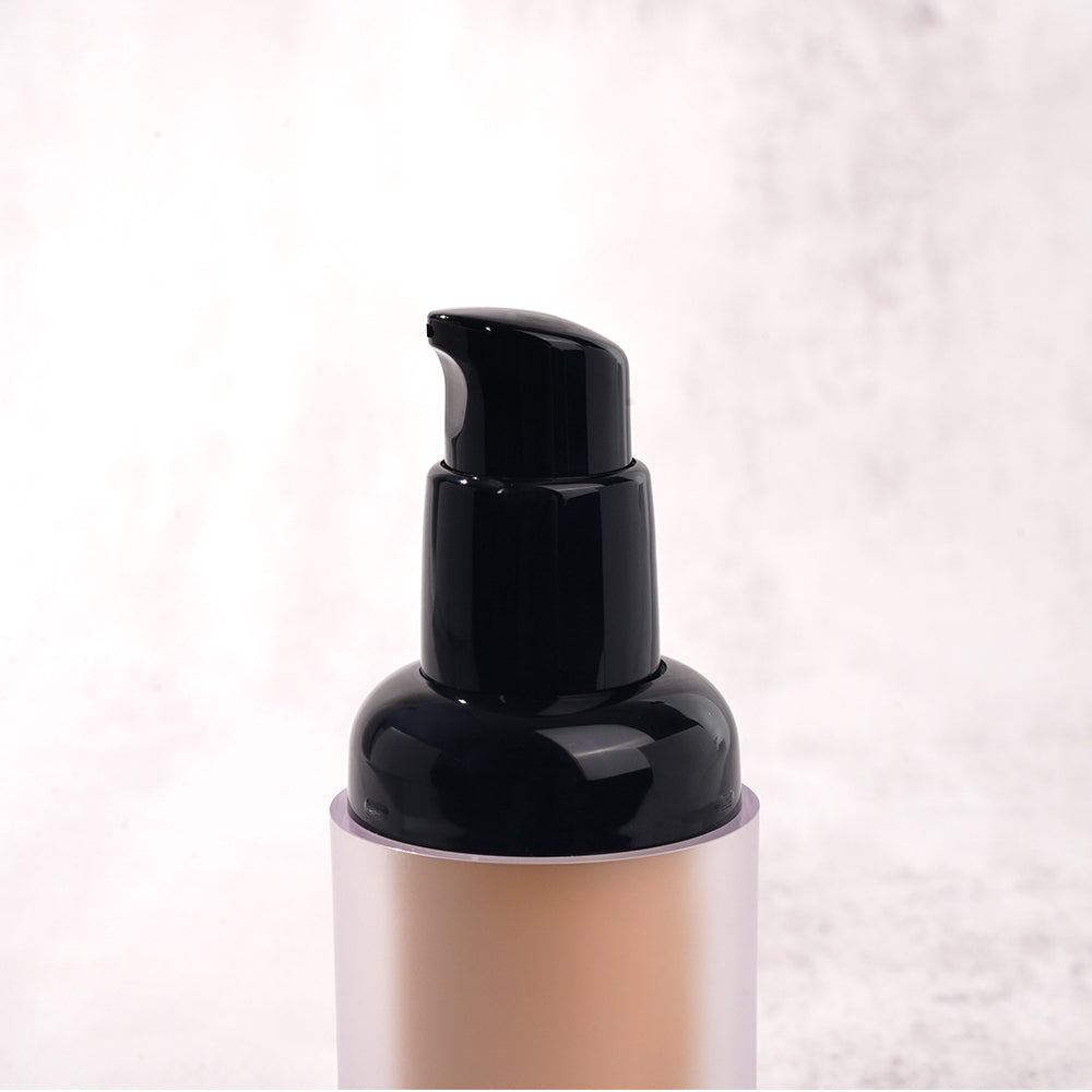 FOUNDATION OEM&ODM full coverage makeup matte black cap capsule bottle