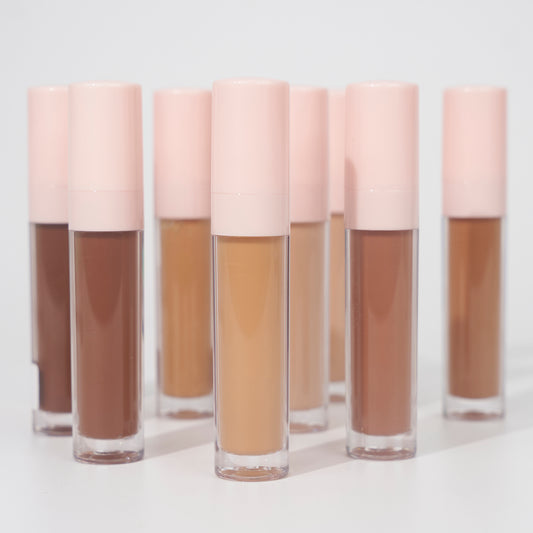 CONCEALER custom private label high coverage best waterproof pink cap round tube