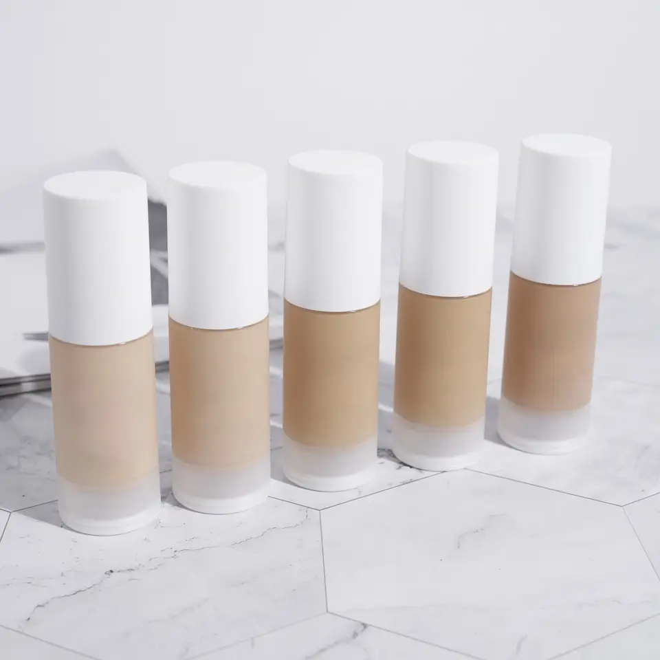 FOUNDATION matte waterproof full coverage cruelty-free cosmetics white cap