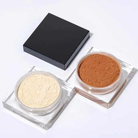 LOOSE POWDER waterproof cruelty-free long lasting cosmetics black cap setting powder