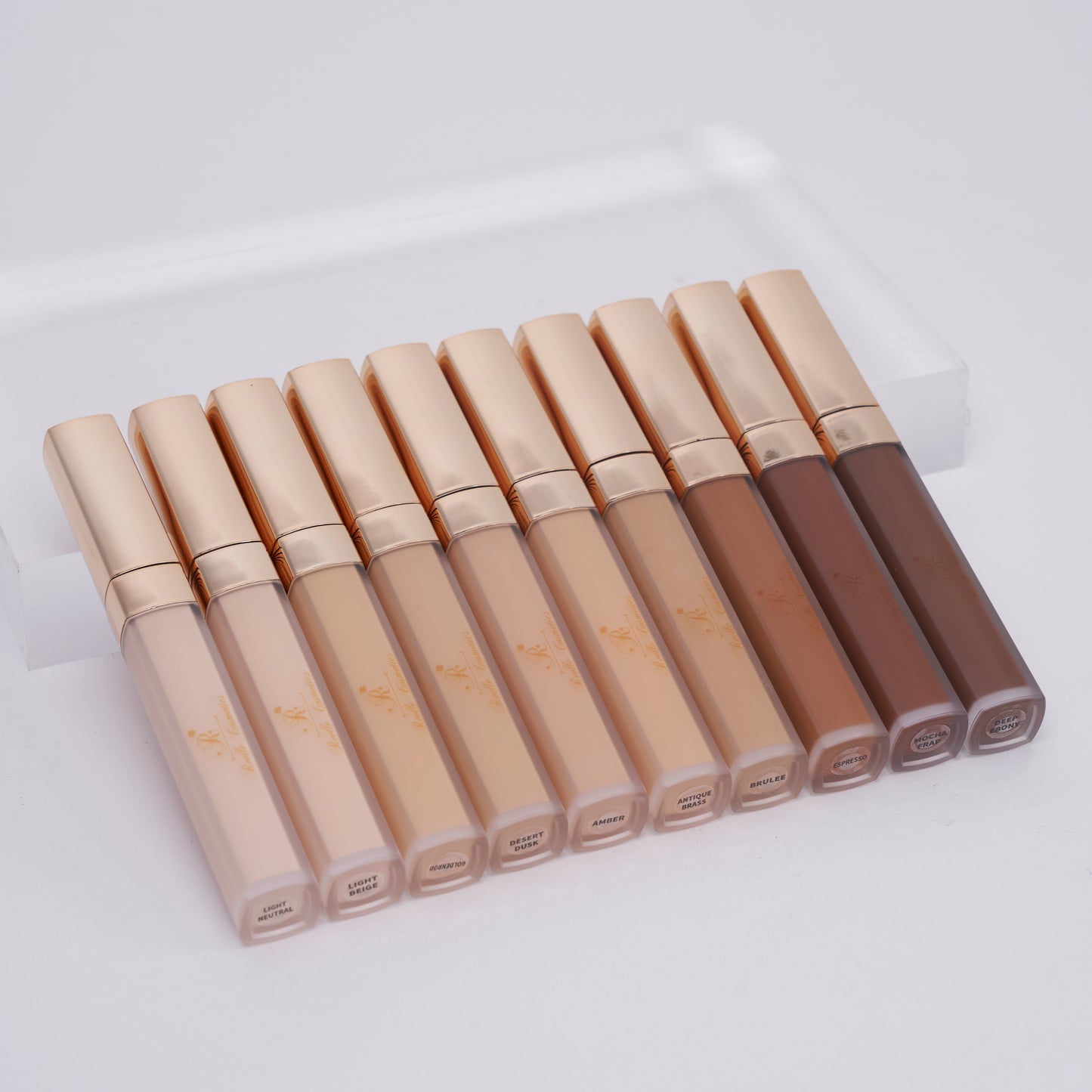 CONCEALER OEM private label vegan waterproof full coverage gold cap conceal