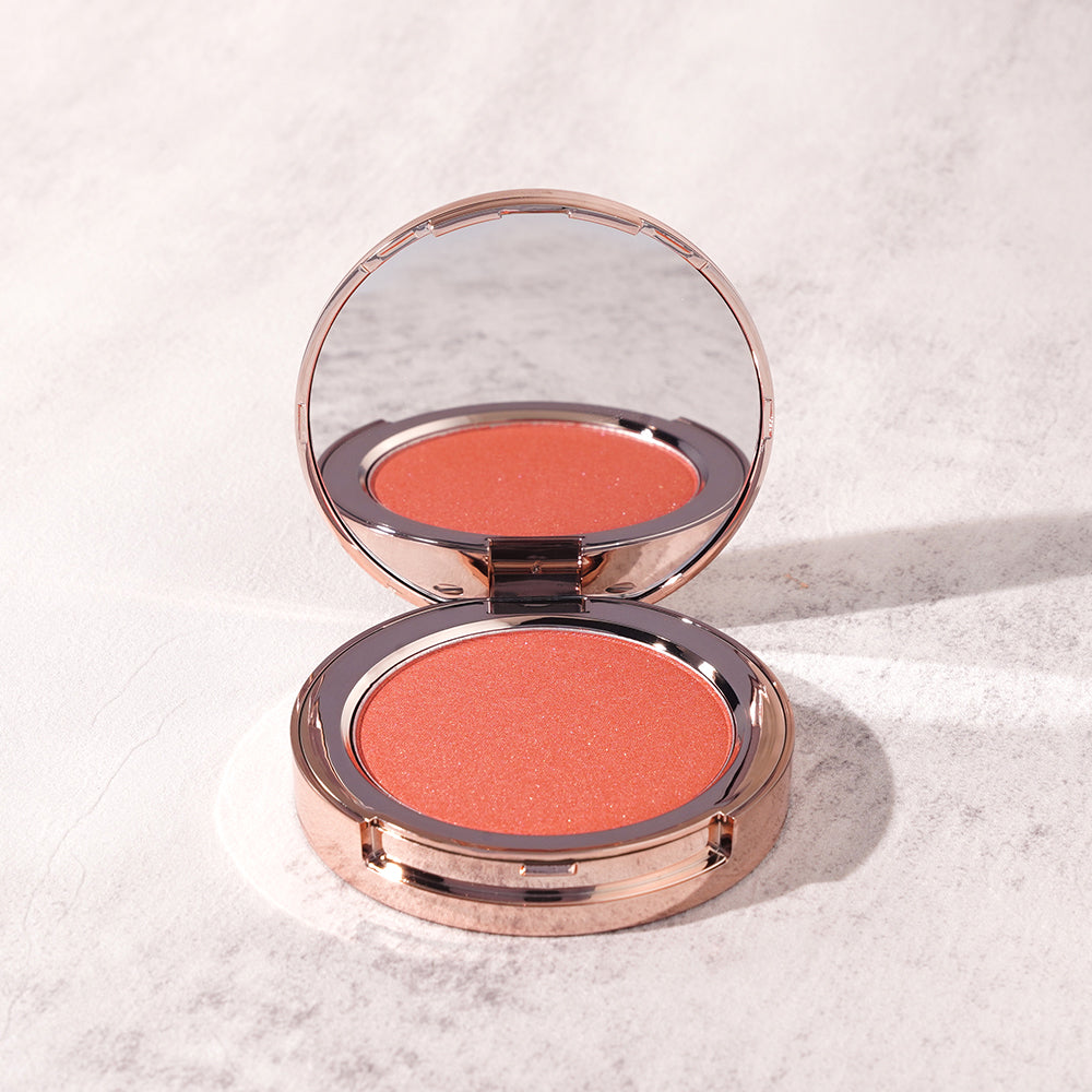 BLUSH powder high color cruelty-free custom private label rose gold packing makeup