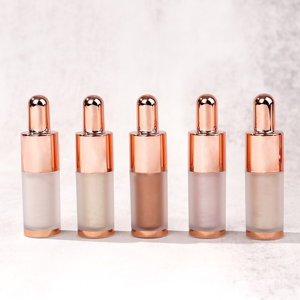 LIQUID HIGHLIGHTER new unique design rose gold cap luxury long-lasting makeup