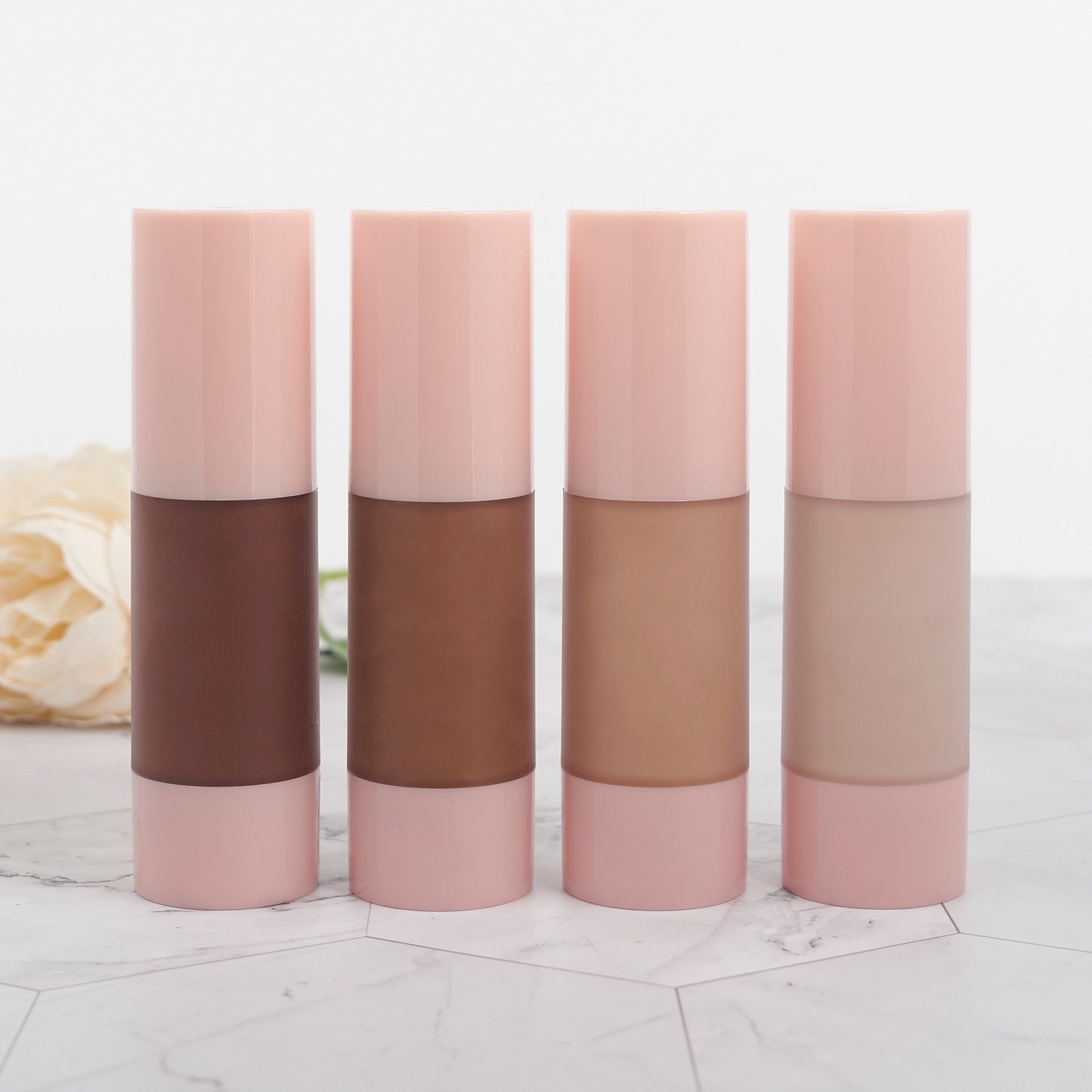 FOUNDATION matte waterproof full coverage cruelty-free cosmetics pink cap